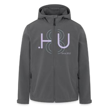 Logo Vektor Rücken SprShi - Recycelte Männer Softshell-Jacke von Stanley/Stella - Anthrazit - Vorne - AI Model Male 185 light (185cm)