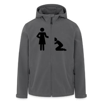 Frau - Mann - Recycelte Männer Softshell-Jacke von Stanley/Stella - Anthrazit - Vorne - AI Model Male 185 light (185cm)