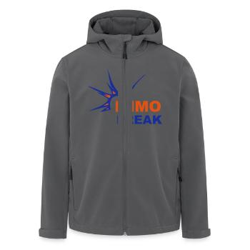 IMMO FREAK - Recycelte Männer Softshell-Jacke von Stanley/Stella - Anthrazit - Vorne - AI Model Male 185 light (185cm)