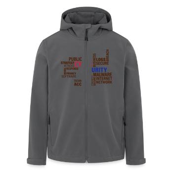 Cyber Security - Recycelte Männer Softshell-Jacke von Stanley/Stella - Anthrazit - Vorne - AI Model Male 185 light (185cm)