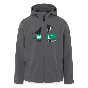Home of my Money - Wall Street - Recycelte Männer Softshell-Jacke von Stanley/Stella - Anthrazit - Vorne - AI Model Male 185 light (185cm)