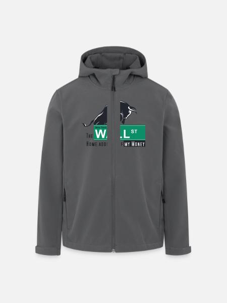 Home of my Money - Wall Street - Recycelte Männer Softshell-Jacke von Stanley/Stella - Anthrazit