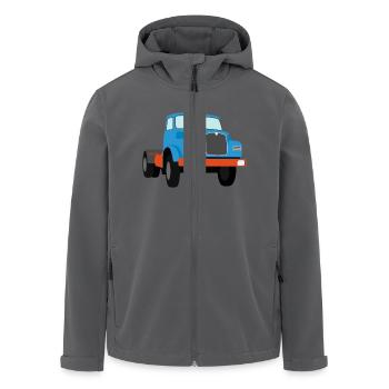 alter LKW - Recycelte Männer Softshell-Jacke von Stanley/Stella - Anthrazit - Vorne - AI Model Male 185 light (185cm)