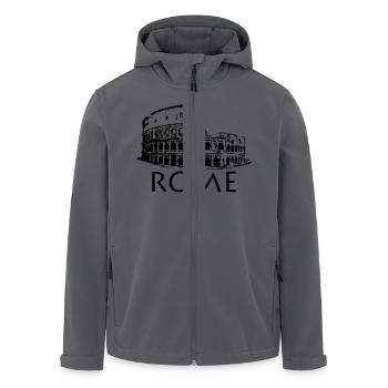 Rome - Recycelte Männer Softshell-Jacke von Stanley/Stella - Anthrazit - Vorne - AI Model Male 185 light (185cm)