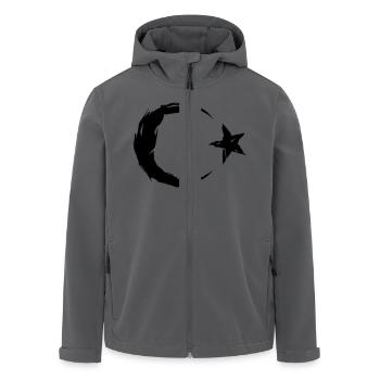 Turkey Flag - Recycelte Männer Softshell-Jacke von Stanley/Stella - Anthrazit - Vorne - AI Model Male 185 light (185cm)