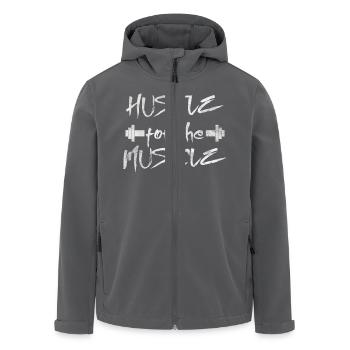 Hustle for the Muscle - Recycelte Männer Softshell-Jacke von Stanley/Stella - Anthrazit - Vorne - AI Model Male 185 light (185cm)