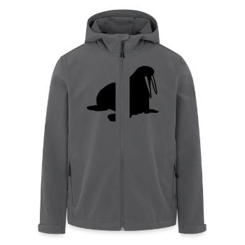 Walross - Recycelte Männer Softshell-Jacke von Stanley/Stella - Anthrazit - Vorne - AI Model Male 185 light (185cm)