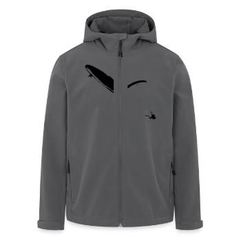Paragliding Synchro Spiral - Recycelte Männer Softshell-Jacke von Stanley/Stella - Anthrazit - Vorne - AI Model Male 185 light (185cm)