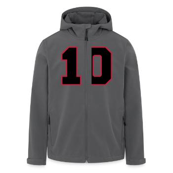 2cnumber10 - Recycelte Männer Softshell-Jacke von Stanley/Stella - Anthrazit - Vorne - AI Model Male 185 light (185cm)