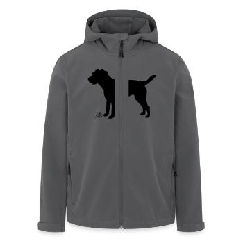 Border Terrier - Recycelte Männer Softshell-Jacke von Stanley/Stella - Anthrazit - Vorne - AI Model Male 185 light (185cm)