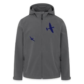 Die Supermarine Spitfire - Recycelte Männer Softshell-Jacke von Stanley/Stella - Anthrazit - Vorne - AI Model Male 185 light (185cm)
