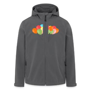 bunte ballons - Recycelte Männer Softshell-Jacke von Stanley/Stella - Anthrazit - Vorne - AI Model Male 185 light (185cm)