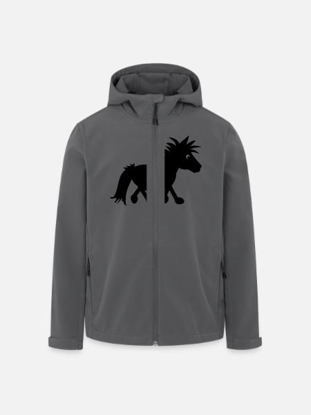 pony_2 - Recycelte Männer Softshell-Jacke von Stanley/Stella - Anthrazit