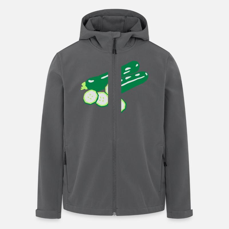 zucchini zucchinis g1 - Recycelte Männer Softshell-Jacke von Stanley/Stella - Anthrazit