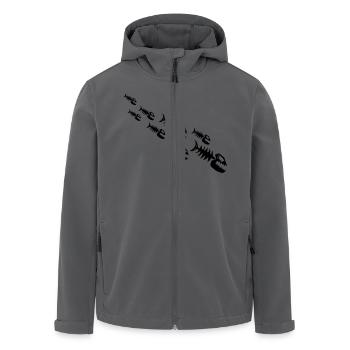 Fish Bone Monsters - Recycelte Männer Softshell-Jacke von Stanley/Stella - Anthrazit - Vorne - AI Model Male 185 light (185cm)