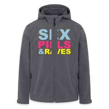 Sex Pills Raves - Recycelte Männer Softshell-Jacke von Stanley/Stella - Anthrazit - Vorne - AI Model Male 185 light (185cm)