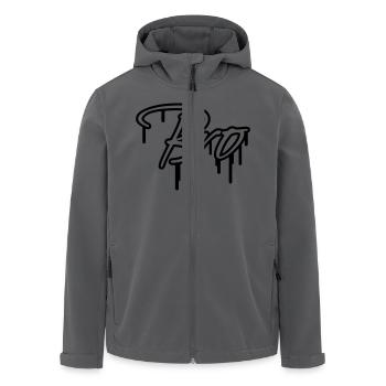 Bro Graffiti Design - Recycelte Männer Softshell-Jacke von Stanley/Stella - Anthrazit - Vorne - AI Model Male 185 light (185cm)