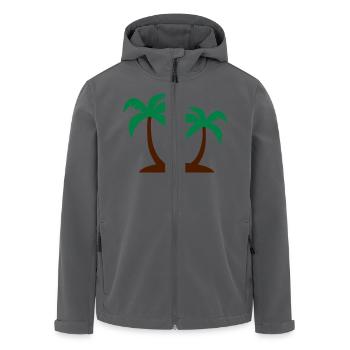 Palme - Recycelte Männer Softshell-Jacke von Stanley/Stella - Anthrazit - Vorne - AI Model Male 185 light (185cm)