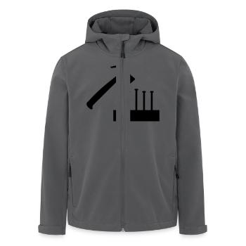 Hammer - Recycelte Männer Softshell-Jacke von Stanley/Stella - Anthrazit - Vorne - AI Model Male 185 light (185cm)