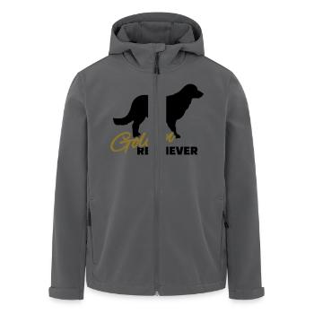 Golden Retriever - Recycelte Männer Softshell-Jacke von Stanley/Stella - Anthrazit - Vorne - AI Model Male 185 light (185cm)