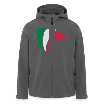 flagge italien pizza essen salami lecker farben - Recycelte Männer Softshell-Jacke von Stanley/Stella - Anthrazit - Vorne - AI Model Male 185 light (185cm)