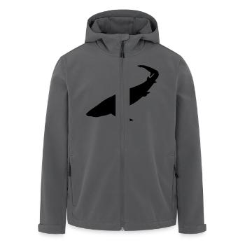 Shark - Hai - Recycelte Männer Softshell-Jacke von Stanley/Stella - Anthrazit - Vorne - AI Model Male 185 light (185cm)
