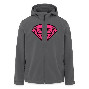 Diamant - Recycelte Männer Softshell-Jacke von Stanley/Stella - Anthrazit - Vorne - AI Model Male 185 light (185cm)