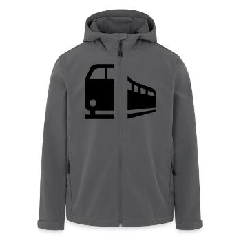 Zug - Recycelte Männer Softshell-Jacke von Stanley/Stella - Anthrazit - Vorne - AI Model Male 185 light (185cm)