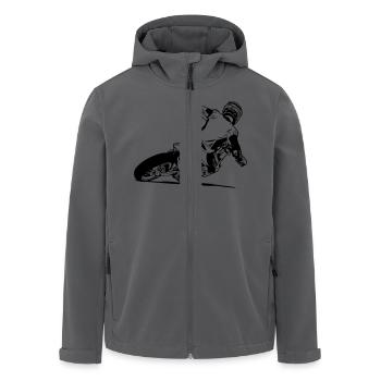 Supermoto - Recycelte Männer Softshell-Jacke von Stanley/Stella - Anthrazit - Vorne - AI Model Male 185 light (185cm)
