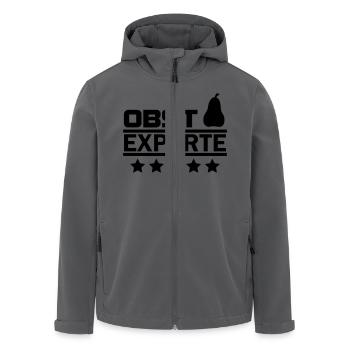 obst experte - Recycelte Männer Softshell-Jacke von Stanley/Stella - Anthrazit - Vorne - AI Model Male 185 light (185cm)