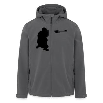 soldier_01 - Recycelte Männer Softshell-Jacke von Stanley/Stella - Anthrazit - Vorne - AI Model Male 185 light (185cm)