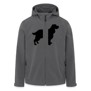 English Springer Spaniel - Recycelte Männer Softshell-Jacke von Stanley/Stella - Anthrazit - Vorne - AI Model Male 185 light (185cm)
