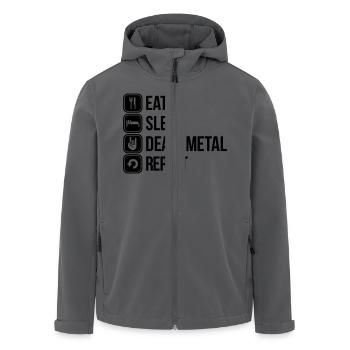 death metal - Recycelte Männer Softshell-Jacke von Stanley/Stella - Anthrazit - Vorne - AI Model Male 185 light (185cm)