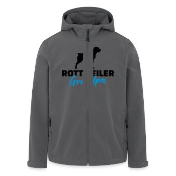 Rottweiler - Recycelte Männer Softshell-Jacke von Stanley/Stella - Anthrazit - Vorne - AI Model Male 185 light (185cm)