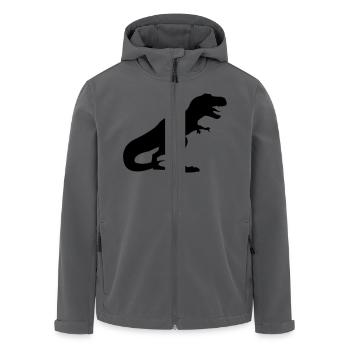 dino_t_rex - Recycelte Männer Softshell-Jacke von Stanley/Stella - Anthrazit - Vorne - AI Model Male 185 light (185cm)