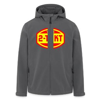 VEB 2-Takt Logo (2c) - Recycelte Männer Softshell-Jacke von Stanley/Stella - Anthrazit - Vorne - AI Model Male 185 light (185cm)