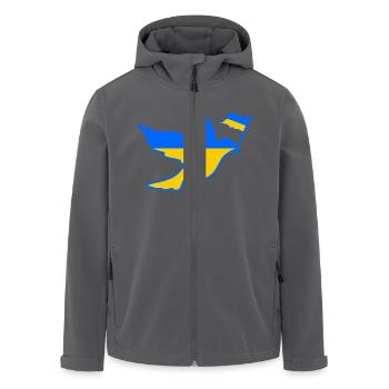 UKRAINE - Recycelte Männer Softshell-Jacke von Stanley/Stella - Anthrazit - Vorne - AI Model Male 185 light (185cm)