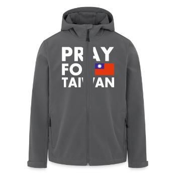 Pray for taiwan - Recycelte Männer Softshell-Jacke von Stanley/Stella - Anthrazit - Vorne - AI Model Male 185 light (185cm)
