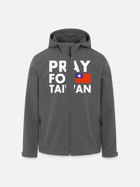Pray for taiwan - Recycelte Männer Softshell-Jacke von Stanley/Stella - Anthrazit