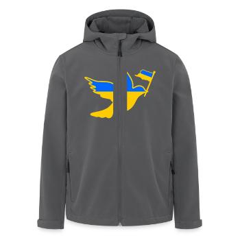 Ukraine - Recycelte Männer Softshell-Jacke von Stanley/Stella - Anthrazit - Vorne - AI Model Male 185 light (185cm)