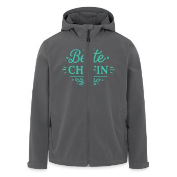 Beste Chefin - Recycelte Männer Softshell-Jacke von Stanley/Stella - Anthrazit - Vorne - AI Model Male 185 light (185cm)