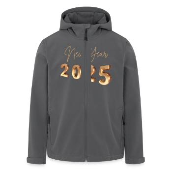 New Year 2025 - Recycelte Männer Softshell-Jacke von Stanley/Stella - Anthrazit - Vorne - AI Model Male 185 light (185cm)