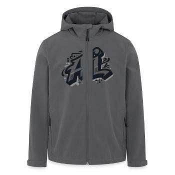 Ali Name Vorname Graffiti - Recycelte Männer Softshell-Jacke von Stanley/Stella - Anthrazit - Vorne - AI Model Male 185 light (185cm)