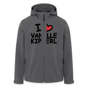 I Love Vanillekipferl - Recycelte Männer Softshell-Jacke von Stanley/Stella - Anthrazit - Vorne - AI Model Male 185 light (185cm)