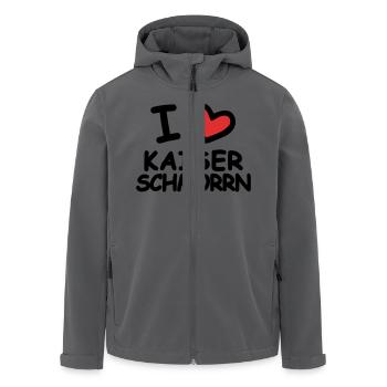 J’adore Kaiserschmorrn - Veste softshell homme en polyester recyclé Stanley/Stella - charbon - Devant - AI Model Male 185 light (185cm)