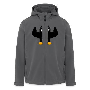 Penguin Bodybuilder Lunettes de soleil Casque Muscles - Veste softshell homme en polyester recyclé Stanley/Stella - charbon - Devant - AI Model Male 185 light (185cm)