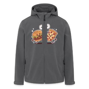 EIN FOOF-KAMPF - Recycelte Männer Softshell-Jacke von Stanley/Stella - Anthrazit - Vorne - AI Model Male 185 light (185cm)