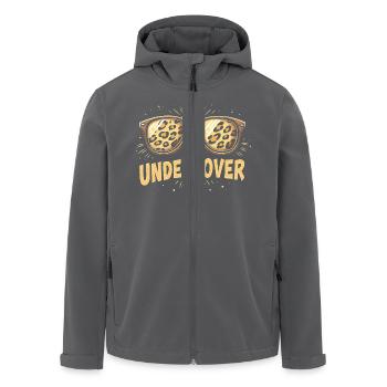Undercover Speech - Lustiges Kostüm mit Sonnenbril - Recycelte Männer Softshell-Jacke von Stanley/Stella - Anthrazit - Vorne - AI Model Male 185 light (185cm)