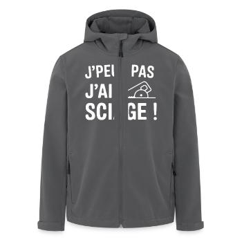 Ich kann nicht, ich habe gesehen! - Recycelte Männer Softshell-Jacke von Stanley/Stella - Anthrazit - Vorne - AI Model Male 185 light (185cm)