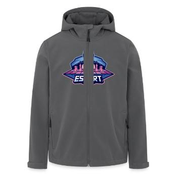 Queen Chess Pieces Sketch eSport Spiel - Recycelte Männer Softshell-Jacke von Stanley/Stella - Anthrazit - Vorne - AI Model Male 185 light (185cm)